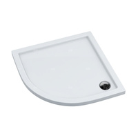 Brodzik akrylowy Caspar 80x80x5 cm R55, półokrągły